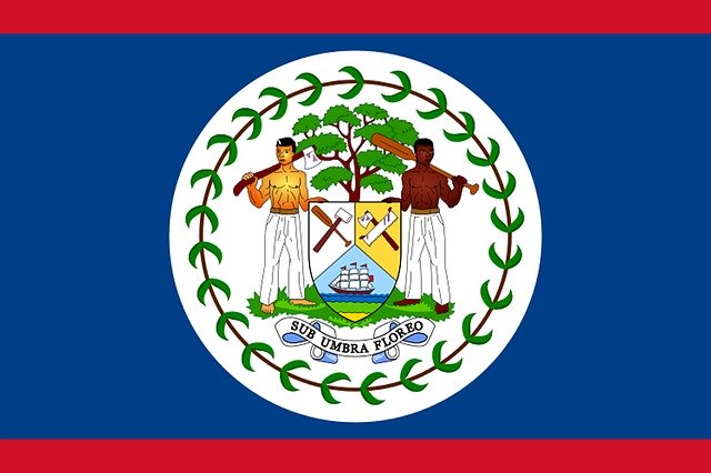 Free download Belize Flag Land Coat Of -  free illustration to be edited with GIMP free online image editor