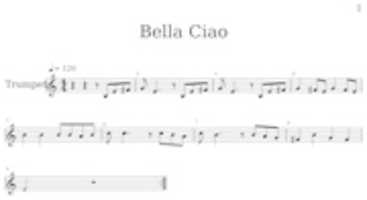 Free download Bella Ciao Sheet music free photo or picture to be edited with GIMP online image editor