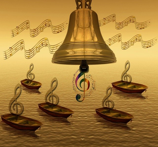 Free download Bell Music Note -  free illustration to be edited with GIMP free online image editor