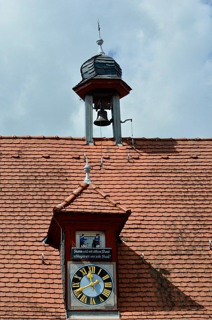 Free download Bell Tower Clock Roof -  free photo or picture to be edited with GIMP online image editor