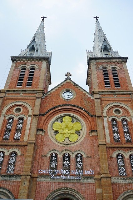 Free download Bell Tower Notre Dame Ho Chi Minh -  free photo or picture to be edited with GIMP online image editor