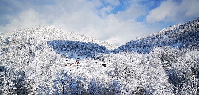 Free download Berchtesgaden Panorama Snow -  free photo or picture to be edited with GIMP online image editor