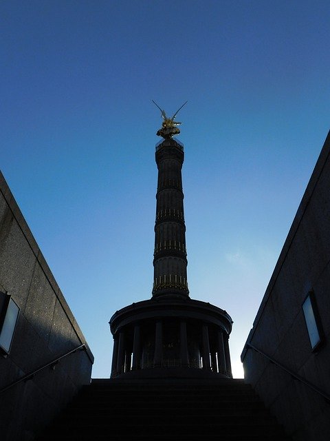 Free download Berlin Gold Else Siegessäule -  free photo or picture to be edited with GIMP online image editor