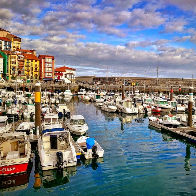 Free download Bermeo Port Boats -  free photo or picture to be edited with GIMP online image editor