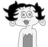 Free download Betty Boop in Black And White and in Color free photo or picture to be edited with GIMP online image editor