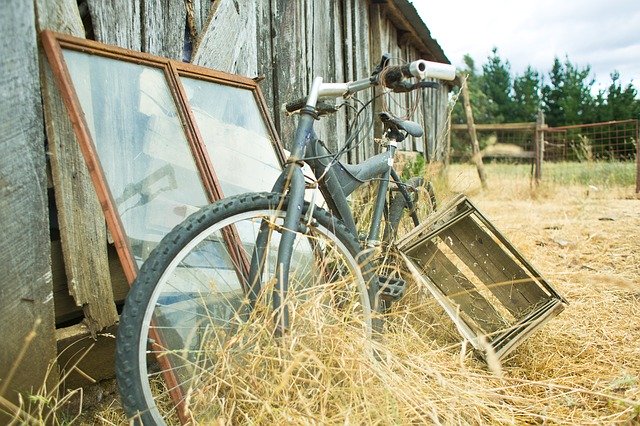 Free download Bike Bicycle Field -  free photo or picture to be edited with GIMP online image editor