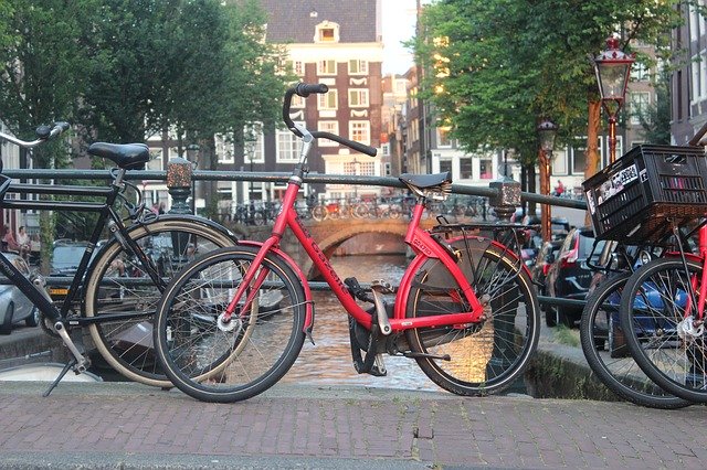 Free download Bike Holland Amsterdam -  free photo or picture to be edited with GIMP online image editor