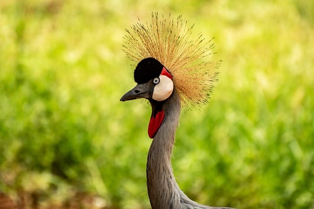 Free download bird crested crane crane uganda free picture to be edited with GIMP free online image editor