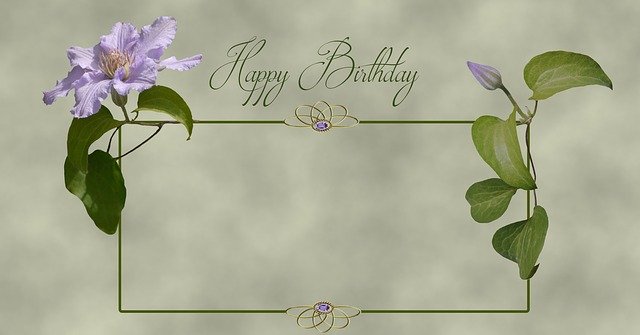 Free download Birthday Frame Decorative Greeting -  free illustration to be edited with GIMP free online image editor