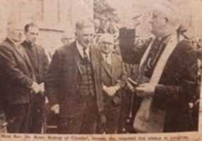 Free download Bishop of Clonfert at Loughrea fire station free photo or picture to be edited with GIMP online image editor