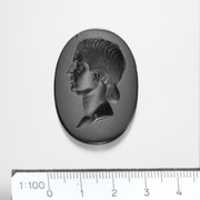 Free download Black jasper intaglio portrait of a Roman lady free photo or picture to be edited with GIMP online image editor