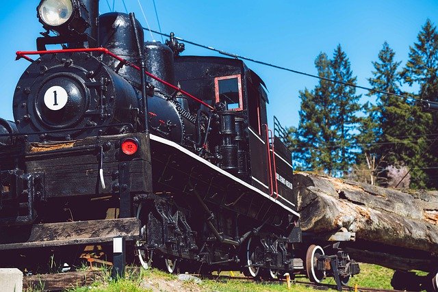 Free download Black Locomotive Logging -  free photo or picture to be edited with GIMP online image editor