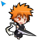 Bleach Anime Custom Cursor screen for extension Chrome web store em OffiDocs Chromium