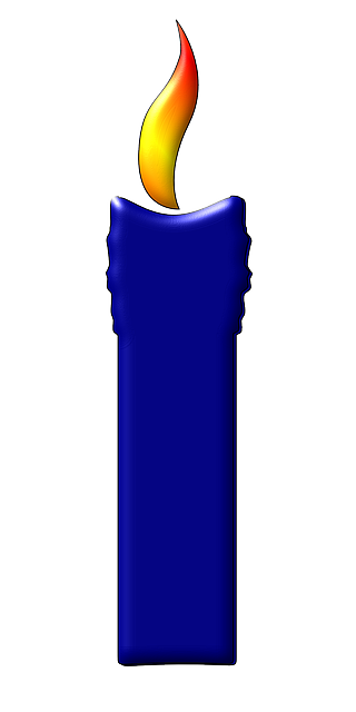 Free download Blue Candle - Free vector graphic on Pixabay free illustration to be edited with GIMP free online image editor