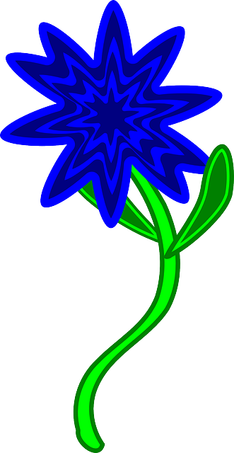 Free download Blue Flower Hippy - Free vector graphic on Pixabay free illustration to be edited with GIMP free online image editor