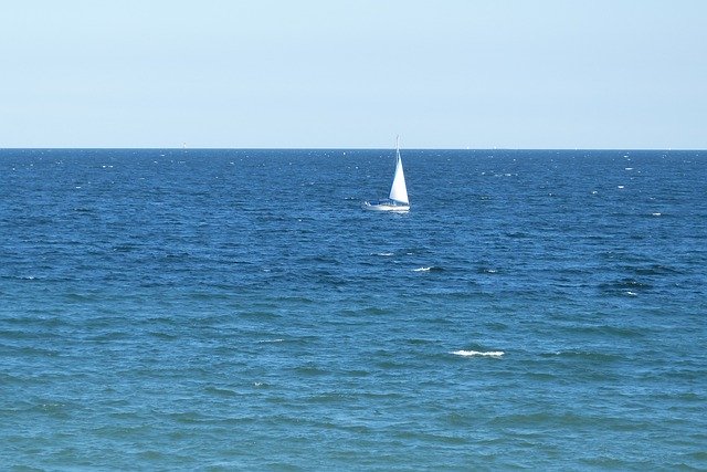 Free download Blue Sailing Boat Sea Baltic -  free photo or picture to be edited with GIMP online image editor