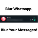 Blur Whatsapp  screen for extension Chrome web store in OffiDocs Chromium