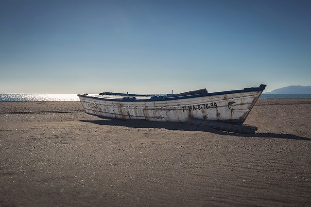 Free download Boat Fisher Beach -  free photo or picture to be edited with GIMP online image editor