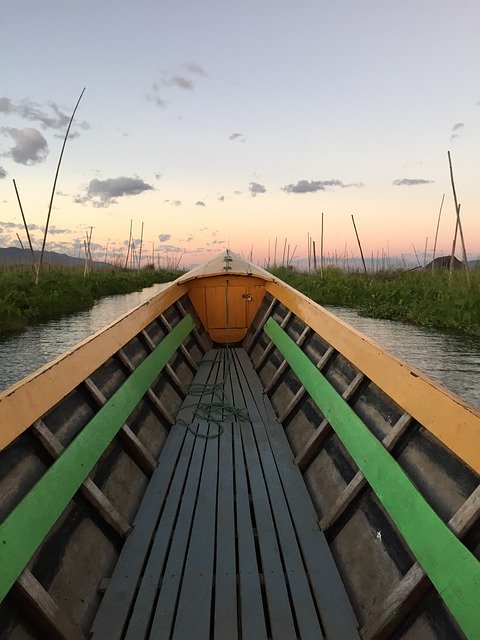 Free download Boat Inle Lake Burma -  free photo or picture to be edited with GIMP online image editor