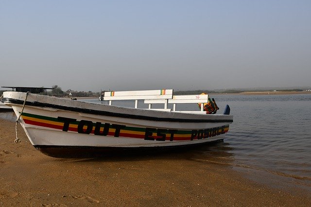 Free download Boat Senegal Pirogue -  free photo or picture to be edited with GIMP online image editor