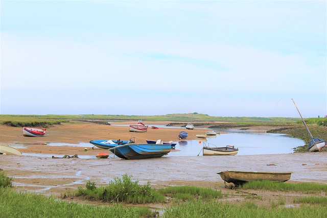 Free download boats stream marsh grass ocean free picture to be edited with GIMP free online image editor