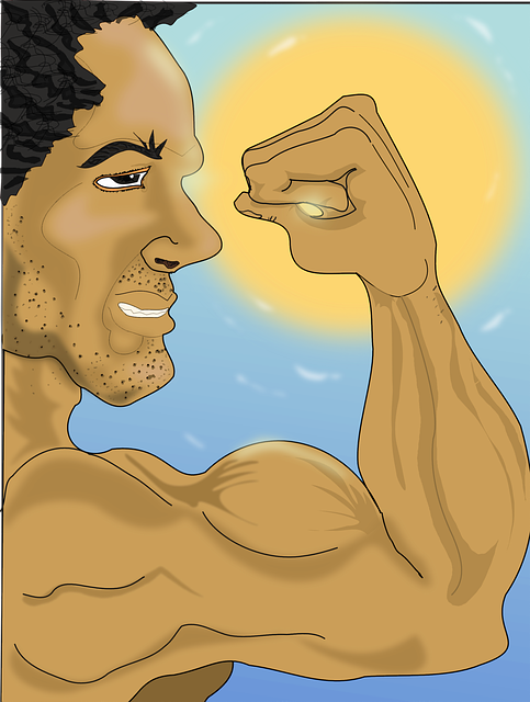 Free download Bodybuilding Illustration Man -  free illustration to be edited with GIMP free online image editor