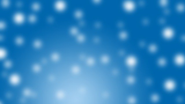 Free download Bokeh Flakes Blue -  free illustration to be edited with GIMP free online image editor
