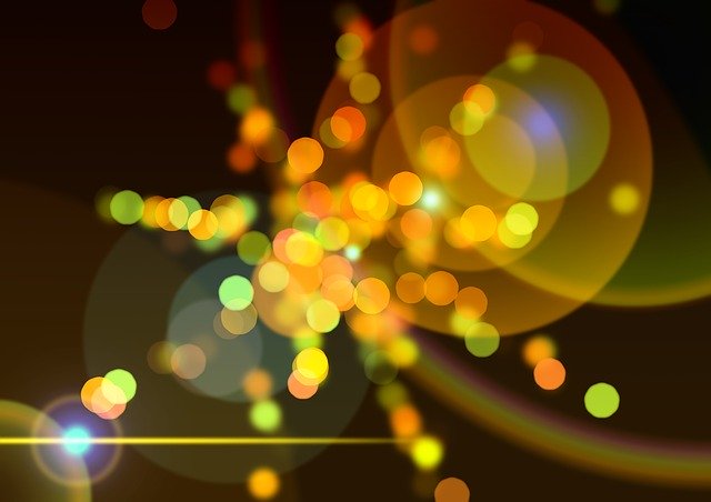 Free download Bokeh Yellow Background -  free illustration to be edited with GIMP free online image editor