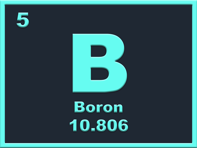 Free download Boron Element Periodic Table -  free illustration to be edited with GIMP free online image editor