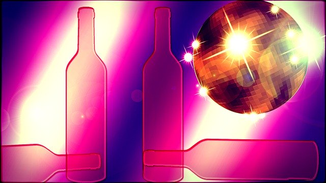 Free download Bottles Disco Ball Party -  free illustration to be edited with GIMP free online image editor