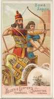 Free download Bow and Arrow, from the Arms of All Nations series (N3) for Allen & Ginter Cigarettes Brands free photo or picture to be edited with GIMP online image editor