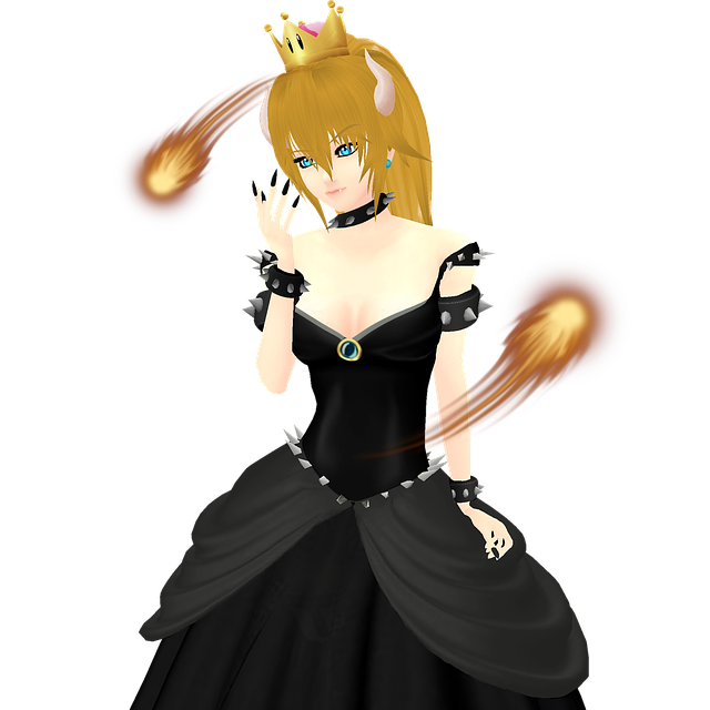 Free download Bowser Princess Bowsette -  free illustration to be edited with GIMP free online image editor