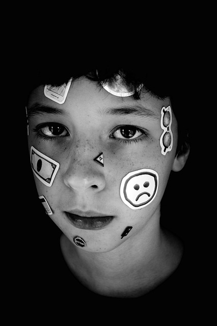 Free download boy portrait stickers monochrome free picture to be edited with GIMP free online image editor