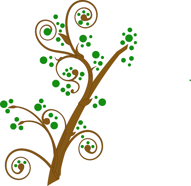 Free download Branch Green Swirled - Free vector graphic on Pixabay free illustration to be edited with GIMP free online image editor