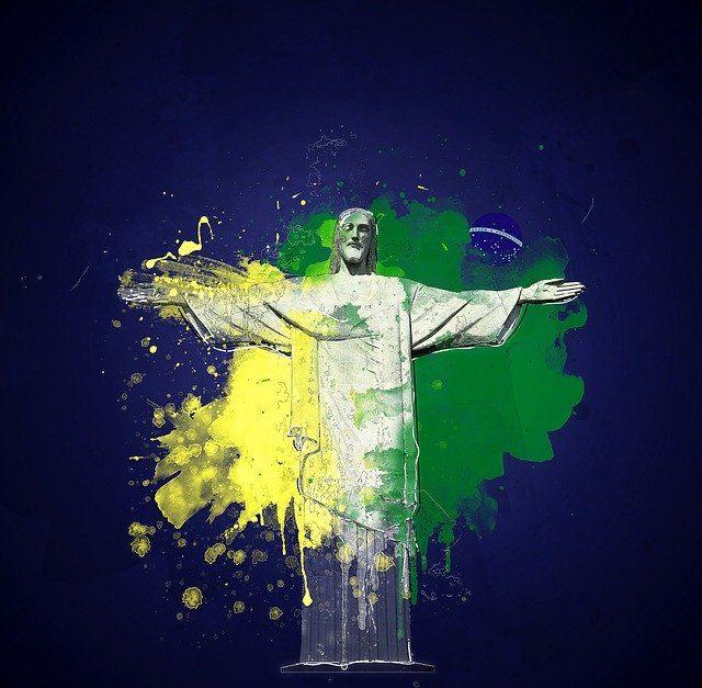 Free download Brazil Corcovado Christ -  free illustration to be edited with GIMP free online image editor