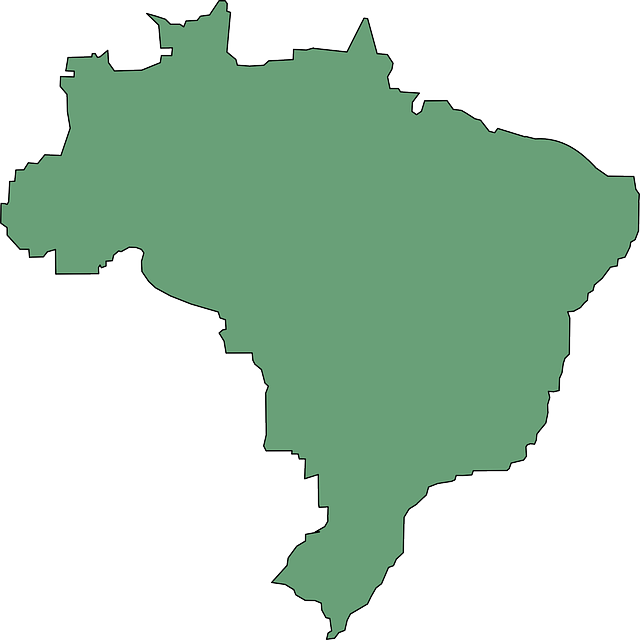 Free download Brazil Map South America - Free vector graphic on Pixabay free illustration to be edited with GIMP free online image editor