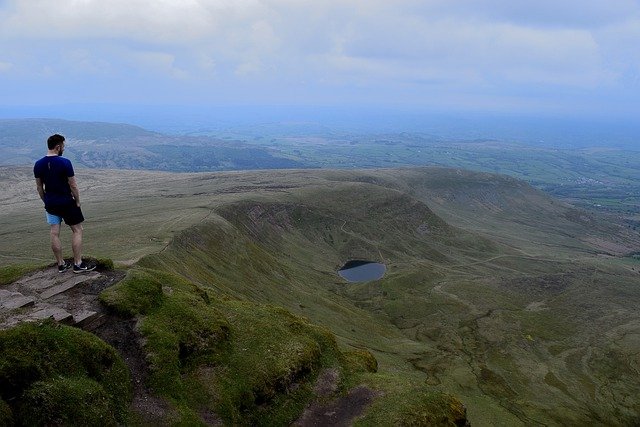 Free download brecon mountain wales nature sky free picture to be edited with GIMP free online image editor