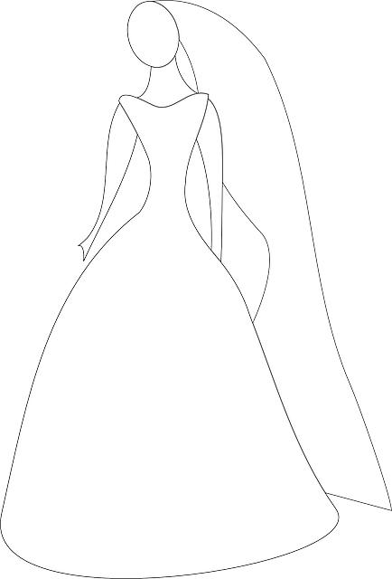 Free download Bride Wedding Dress - Free vector graphic on Pixabay free illustration to be edited with GIMP free online image editor