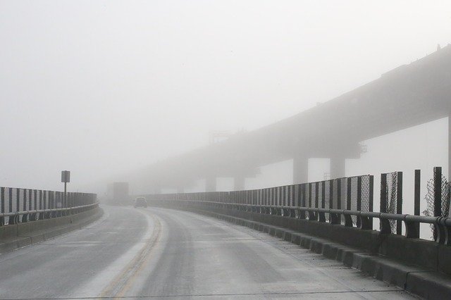 Free download Bridge Fog Infrastructure -  free photo or picture to be edited with GIMP online image editor