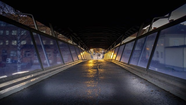 Free download bridge footbridge reflections free picture to be edited with GIMP free online image editor