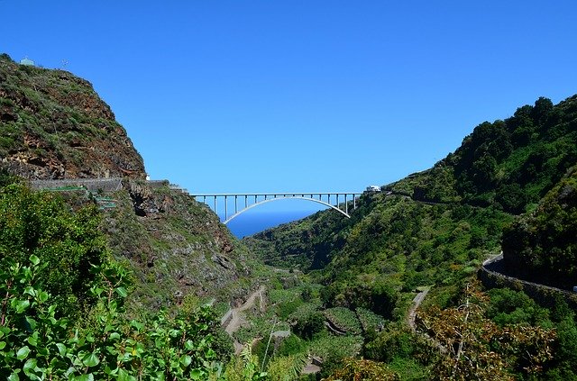 Free download Bridge Los Tilos La Palma -  free photo or picture to be edited with GIMP online image editor