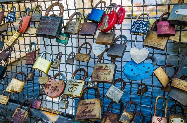 Free download Bridge Padlocks Footbridge -  free photo or picture to be edited with GIMP online image editor