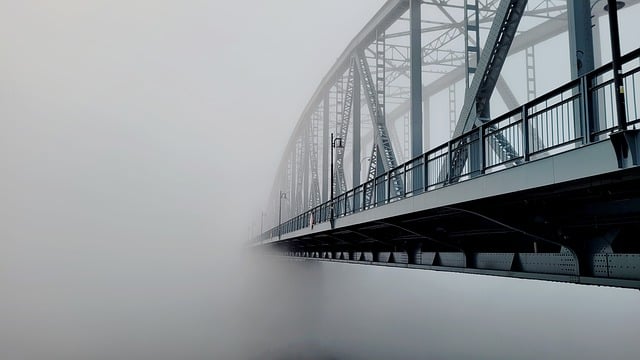 Free download bridge river fog city poland free picture to be edited with GIMP free online image editor