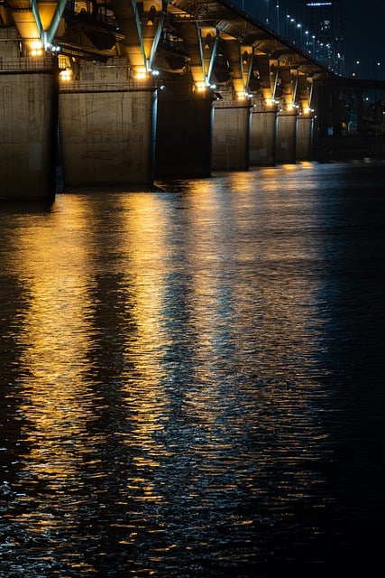 Free download bridge river pier han river water free picture to be edited with GIMP free online image editor