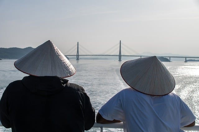 Free download bridge ship sea hats people free picture to be edited with GIMP free online image editor