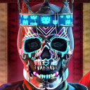 BRIGHT MASK SKULL | Watch Dogs Legion TOP ART  screen for extension Chrome web store in OffiDocs Chromium