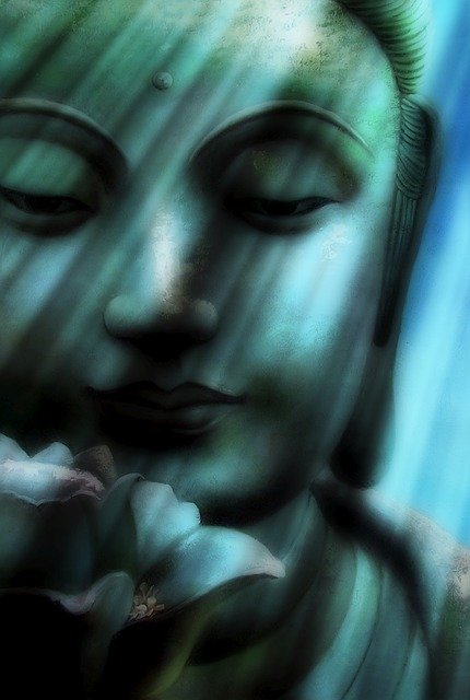 Free download Buddha Face Spiritual Light -  free illustration to be edited with GIMP free online image editor