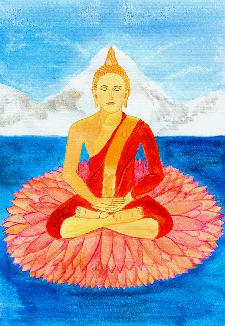 Free download Buddha Lotus Spirituality -  free illustration to be edited with GIMP free online image editor