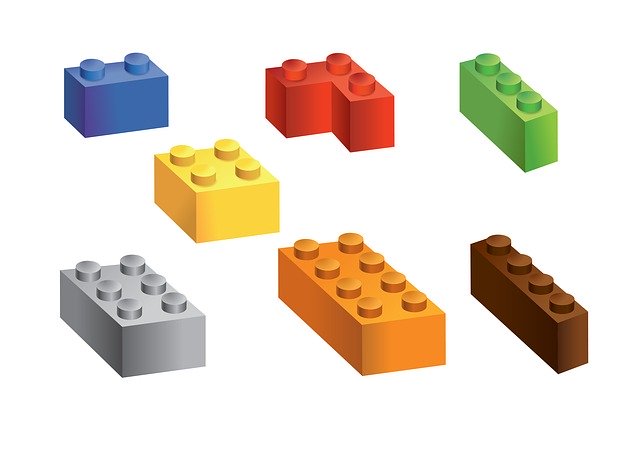 Free download Building Blocks Toys Plastic -  free illustration to be edited with GIMP free online image editor