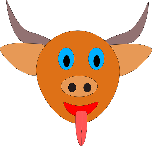 Free download Bull Horns Orange - Free vector graphic on Pixabay free illustration to be edited with GIMP free online image editor